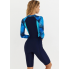  Жіночий спортивний купальник-комбінезон FS Zip Front XL Long Sleeve Синій (8448)