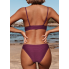 Жіночий купальник Cupshe Women's Bikini Set М Бордовий (8461)