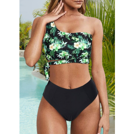 Жіночий купальник FS Wantonfy Bikini Set М Чорний (8473)
