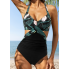 Суцільний купальник FS Leopard Front Twist Cutout Monokini М Зелений (8474)
