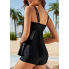 Жіночий купальник FS Flare Skirt Tankini М Чорний (8476)