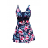  Жіночий суцільний купальник FS Plus Size Floral Print XL Темно-синій (8480)