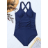Купальник суцільний FS Tummy Control Swimsuiti XXL Синій (9420)