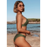 Жіночий купальник Cupshe Women's Bikini Set XL Оливковий (8488)