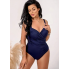  Жіночий купальник FS Hanna Plus Size 46 з коригуючим ефектом Синій (8499)