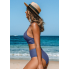  Жіночий купальник CUPSHE Women Swimsuit Lotto Bikini М Сіро-синій (8501)
