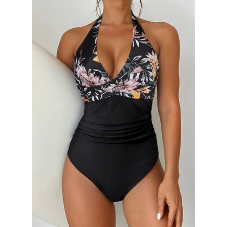 Суцільний купальник FS Flowy Abundant М з коригуючим ефектом Чорний (8502)