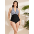 Суцільний купальник FS Flowy Abundant М з коригуючим ефектом Чорно-білий (9127)