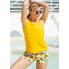 Жіночий купальник-танкіні FS Women Halter XL з коригуючим ефектом Жовтий (8615)