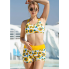 Жіночий купальник-танкіні FS Women Halter XL з коригуючим ефектом Жовтий (8615)