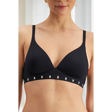 Бюстгальтер ущільнений Bonds Soft Bralette 10B/70B без кісточок Чорний (8045) Бюстгальтер ущільнений Bonds Soft Bralette 10B/70B без кісточок Чорний (8045)