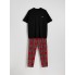 Чоловічий комплект для дому та сну Reserved men’s pajama L Бавовняна піжама Чорний (8062)