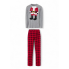 Чоловічий новорічний комплект для дому та сну Livergy men’s pajama М (EUR 48-50) Бавовняна піжама Сірий (8037) 