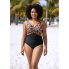 Суцільний купальник George Leopard Print 18/L з ефектом утяжки Black (8115)