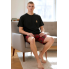 Чоловічий Піжамний комплект Reserved men’s pajama S Бавовняна піжама Чорний (8065)