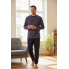 Чоловічий комплект для дому та сну Cornette men’s pajama XL (50) Бавовняна піжама Синій (8027)