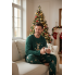 Чоловічий новорічний комплект для дому та сну Livergy men’s pajama L (EUR 52-54) Бавовняна піжама Зелений (8032)