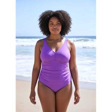 Суцільний купальник George 20/XL з эфектом утяжки Lilac (8116) Суцільний купальник George 20/XL з эфектом утяжки Lilac (8116)