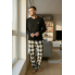 Чоловічий комплект для дому та сну Reserved men’s pajama XXL Бавовняна піжама Чорний (8061)