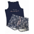 Піжама жіноча бавовняна Shortama Sleeveless S Домашній комплект Синій (8120)