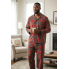 Чоловічий комплект для дому та сну Reserved men’s pajama XL Бавовняна піжама Червоний (8067)