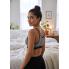 Бюстгальтер-пуловер бавовняний La Leche League M Sleep Nursing Bra для сну для годування Серый (8107)