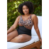 Суцільний купальник George Leopard Print 18/L з ефектом утяжки Black (8115)