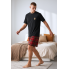 Чоловічий Піжамний комплект Reserved men’s pajama S Бавовняна піжама Чорний (8065)