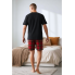 Чоловічий Піжамний комплект Reserved men’s pajama S Бавовняна піжама Чорний (8065)