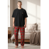 Чоловічий комплект для дому та сну Reserved men’s pajama L Бавовняна піжама Чорний (8062)