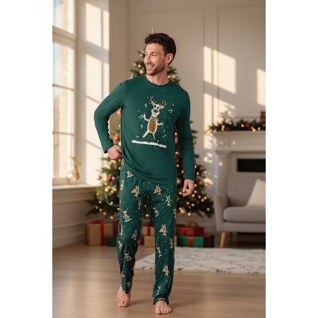 Чоловічий новорічний комплект для дому та сну Livergy men’s pajama L (EUR 52-54) Бавовняна піжама Зелений (8032) Чоловічий новорічний комплект для дому та сну Livergy men’s pajama L (EUR 52-54) Бавовняна піжама Зелений (8032)