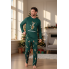Чоловічий новорічний комплект для дому та сну Livergy men’s pajama L (EUR 52-54) Бавовняна піжама Зелений (8032)