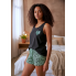 Піжама жіноча бавовняна Shortama Sleeveless L Домашній комплект Чорний (8119)