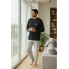 Чоловічий комплект для дому та сну Cornette men’s pajama L (48) Бавовняна піжама Чорний (8028)