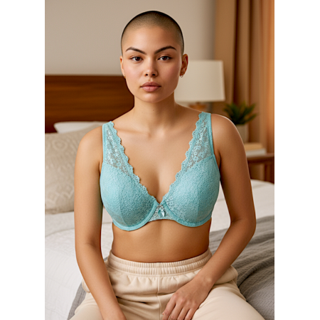 Мереживний бюстгальтер Esprit Plunge Bra 85B з м'якими чашками на кісточках М'ятний (8126) Мереживний бюстгальтер Esprit Plunge Bra 85B з м'якими чашками на кісточках М'ятний (8126)