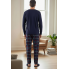 Чоловічий комплект для дому та сну Cornette men’s pajama L (48) Бавовняна піжама Синій (8031)