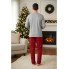 Чоловічий новорічний комплект для дому та сну Livergy men’s pajama М (EUR 48-50) Бавовняна піжама Сірий (8037) 