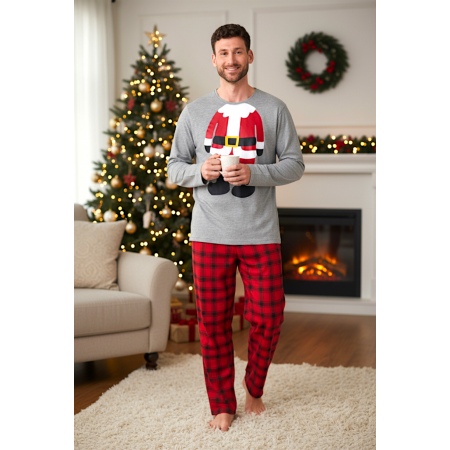 Чоловічий новорічний комплект для дому та сну Livergy men’s pajama L (EUR 52-54) Бавовняна піжама Сірий (8038) Чоловічий новорічний комплект для дому та сну Livergy men’s pajama L (EUR 52-54) Бавовняна піжама Сірий (8038)