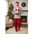 Чоловічий новорічний комплект для дому та сну Livergy men’s pajama М (EUR 48-50) Бавовняна піжама Сірий (8037) 