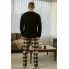 Чоловічий комплект для дому та сну Reserved men’s pajama XXL Бавовняна піжама Чорний (8061)