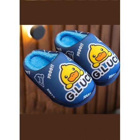 Дитячі теплі кімнатні капці FS Duck Children р.28 (на 26)16,5см Синій (7020)