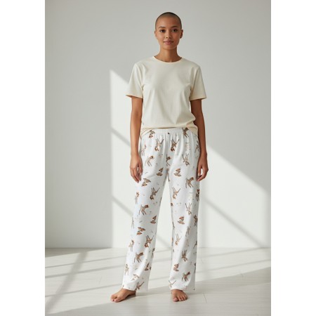 М'які плюшеві піжамні штани Primark Disney’s Bambi L Молочний (8229)