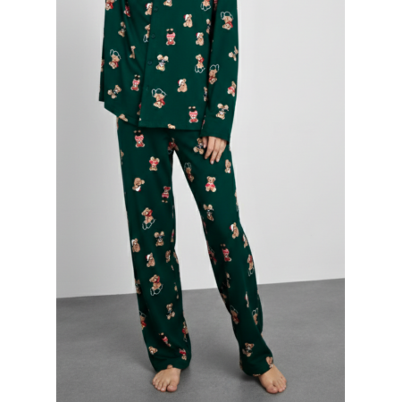 Жіночі піжамні штани Primark Christmas Teddy Bear Bottoms L для сну та дому Зелений (8831) Жіночі піжамні штани Primark Christmas Teddy Bear Bottoms L для сну та дому Зелений (8831)