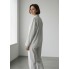 Жіноча Піжама Primark Twill Boyfriend Pyjama Set L Комплект для дому та сну Сірий (8243)