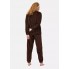 М'яка Плюшева Піжама Primark Fleece Pyjama Set XL Домашній комплект Коричневий (8152)
