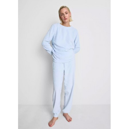 М'яка Плюшева Піжама Primark Plush Long Pyjamas Set М Домашній комплект Блакитний (8154)