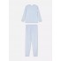 М'яка Плюшева Піжама Primark Plush Long Pyjamas Set М Домашній комплект Блакитний (8154)