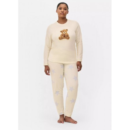 М'яка Плюшева Піжама Primark Microfleece Pyjama Set XXL Домашній комплект Бежевий (8158)