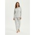М'яка Плюшева Піжама Primark Microfleece Pyjama Set XXS Домашній комплект Сірий (8213)