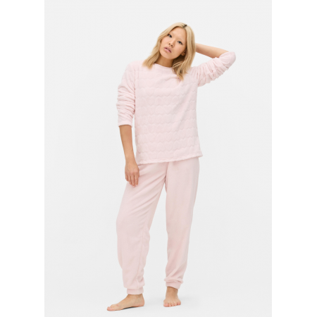 М'яка Плюшева Піжама Primark Plush Long Pyjamas Set XS Домашній комплект Пудровий (8636)